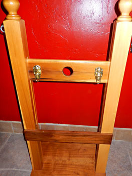 Dungeon equipment: Cock & ball pillory in Tucson, Arizona