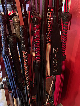 Dungeon equipment: whips and floggers in Tucson, Arizona
