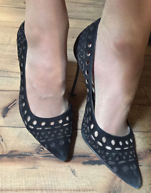 Mistress's worn heels